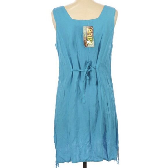 Baba Clothing Turquoise‎ Blue Sleeveless Dress - Picture 2 of 2